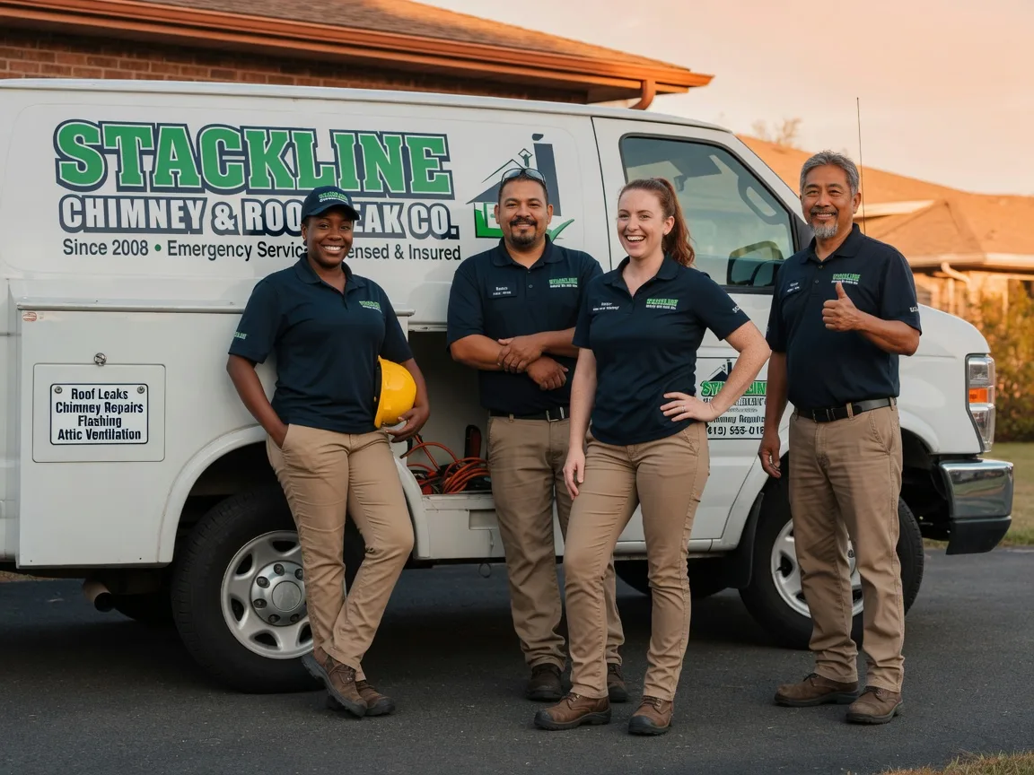 Chimney flashing repair company in Maxwell, TX
